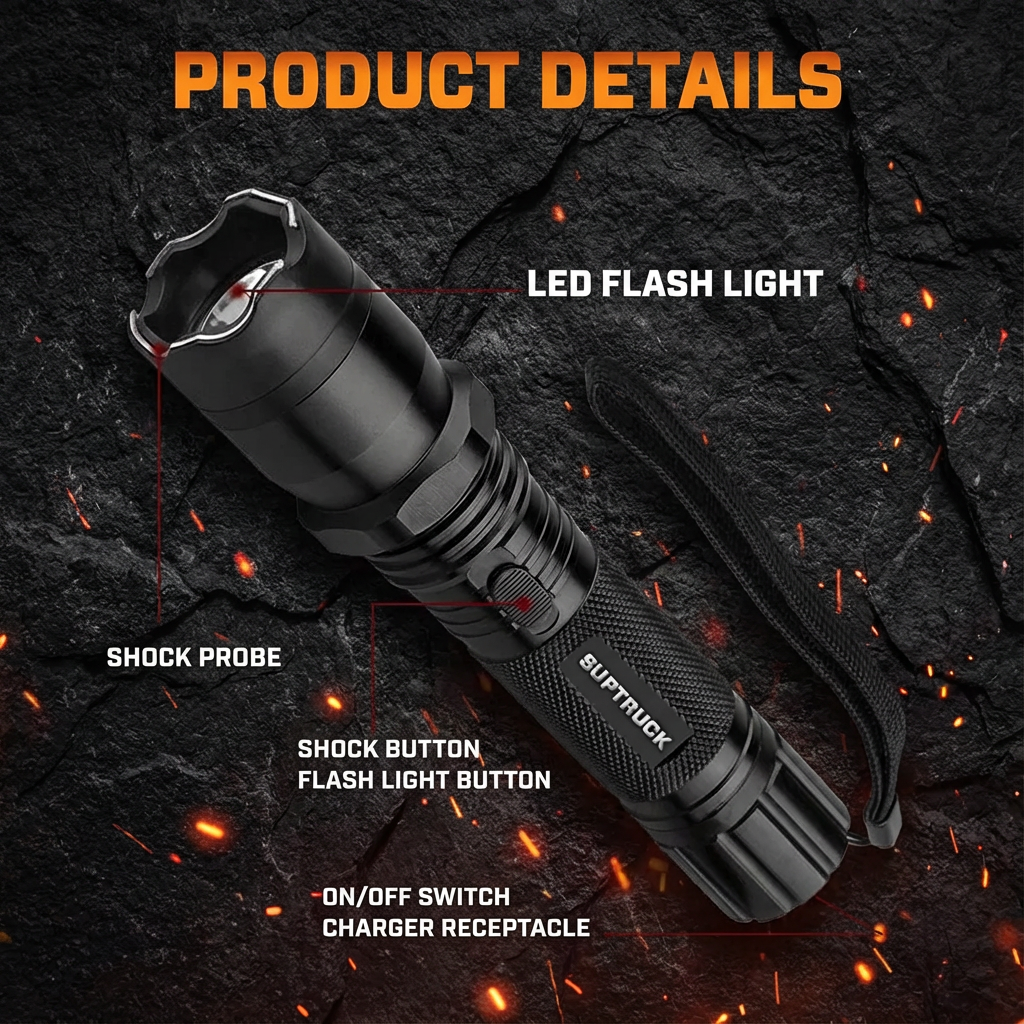 💥 2026 Flash Sale 75% OFF ️🔦 DefenSafeX Voltaris 75M Stun Flashlight⚡