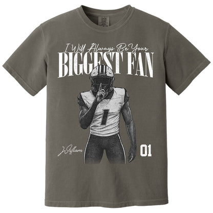 I'll Always Be Your Biggest Fan - Washed Tee Retro Bootleg Shirt For Football Players NA04