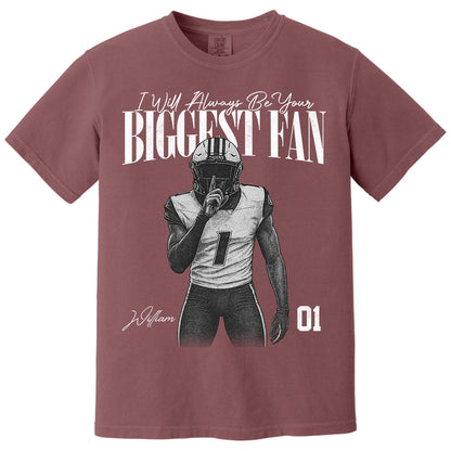 I'll Always Be Your Biggest Fan - Washed Tee Retro Bootleg Shirt For Football Players NA04