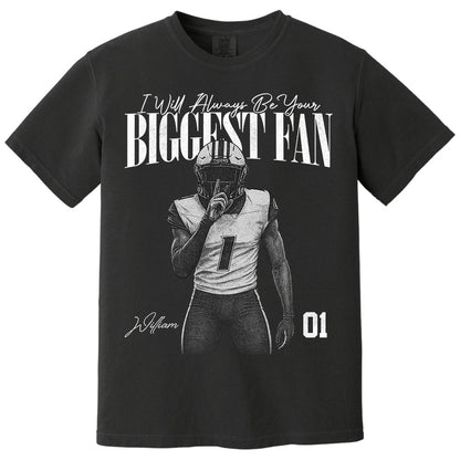 I'll Always Be Your Biggest Fan - Washed Tee Retro Bootleg Shirt For Football Players NA04