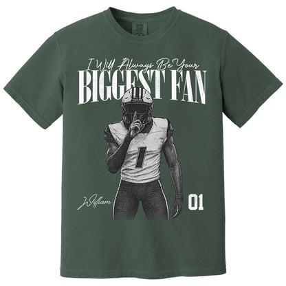 I'll Always Be Your Biggest Fan - Washed Tee Retro Bootleg Shirt For Football Players NA04