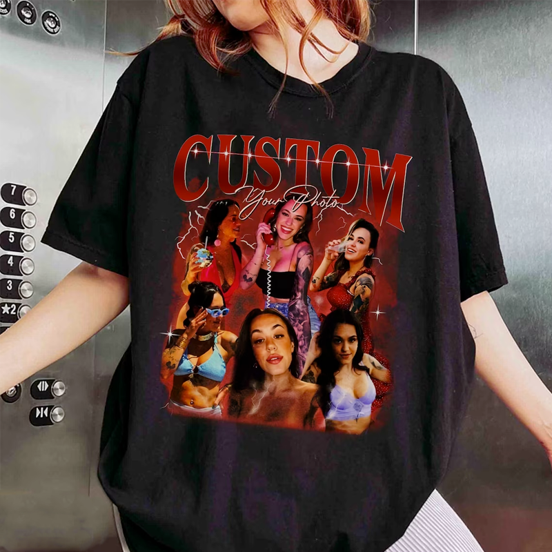 Custom Vintage Pet Shirt - Personalized Dog Bootleg Rap Tee, Retro 90s Graphic T-Shirt, Dog Lover Apparel, Custom Pet Face Design