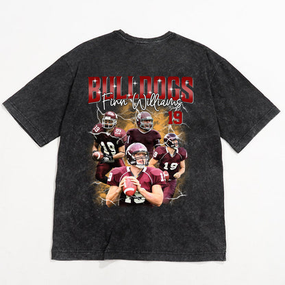 Custom Football Player Photo With Unique Style Bootleg Shirt - Perfect Shirt For Football Lovers