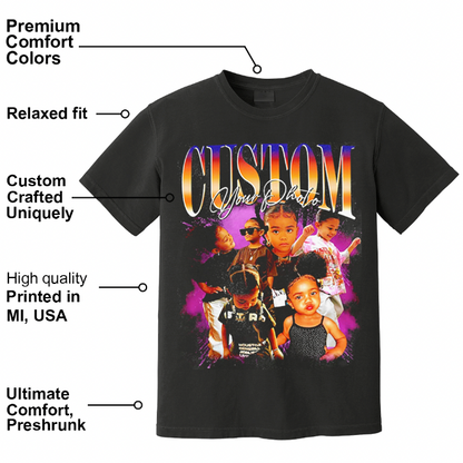 Custom Bootleg Rap Tee, Custom Your Own Bootleg Shirts, Custom Photo, Vintage Graphic 90s Tshirt, Custom Photo Shirt, Insert Your Design