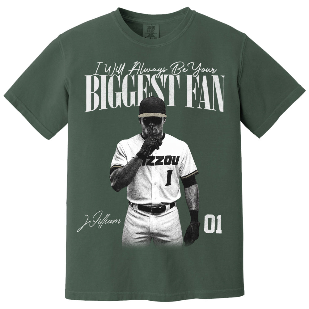 I'll Always Be Your Biggest Fan - Washed Tee Retro Bootleg Shirt For Baseball Players NA04