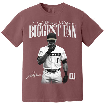 I'll Always Be Your Biggest Fan - Washed Tee Retro Bootleg Shirt For Baseball Players NA04