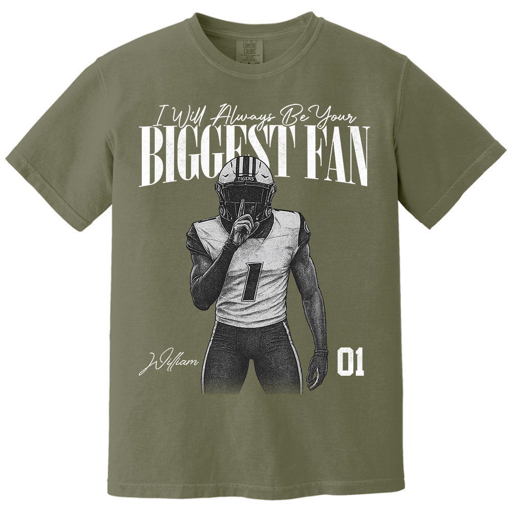 I'll Always Be Your Biggest Fan - Washed Tee Retro Bootleg Shirt For Football Players NA04