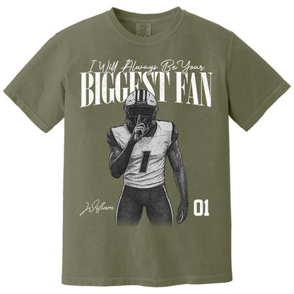 I'll Always Be Your Biggest Fan - Washed Tee Retro Bootleg Shirt For Football Players NA04