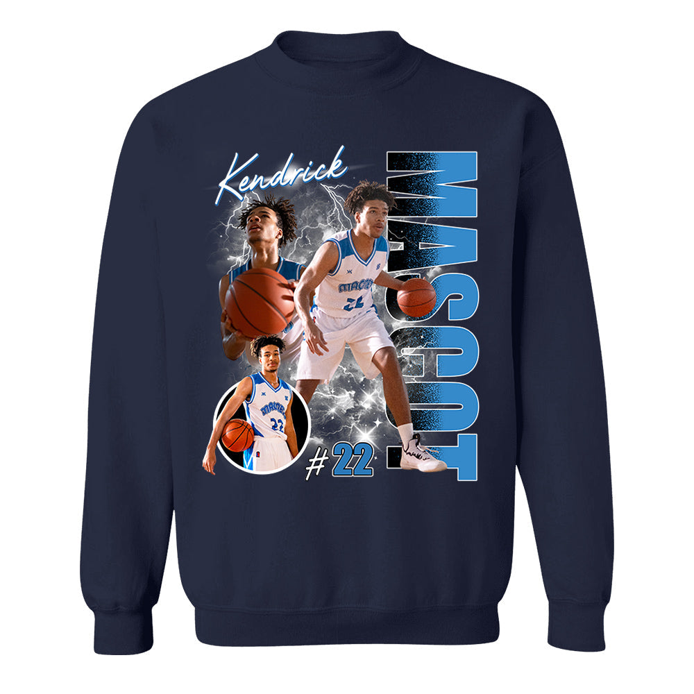 Custom Photo Basketball Player Shirt - Personalized Team Name School Name Bootleg Shirt
