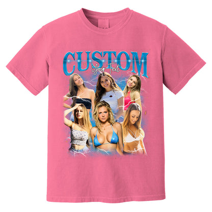 Custom Bootleg Rap Tee, Custom Photo Shirt, Retro Custom Bootleg Rap Tee, Custom Your Photo, Insert Your Design, Vintage Graphic 90s Tshirt