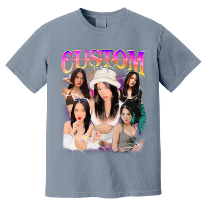 Custom Bootleg Rap Tee, Personalize Bootleg Shirt, Customized Text Graphic 90s, Custom Your Own Bootleg Idea